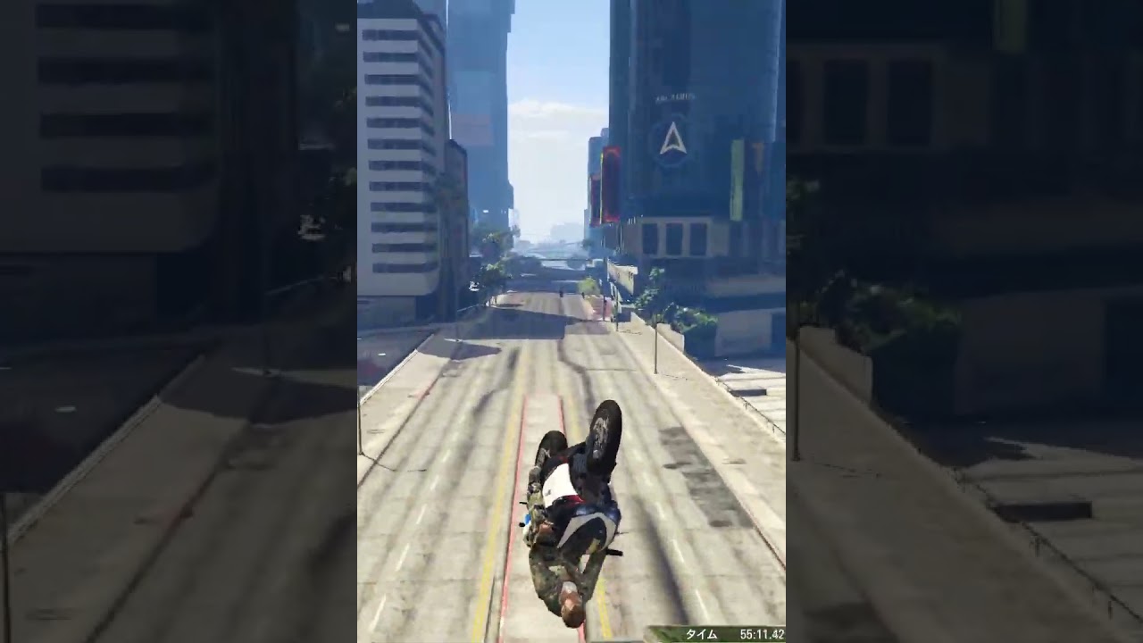 スタント約9年やるとこうなるｗｗｗ　GTA5バイクスタント　＃Shorts　＃GTA5バイクスタント　＃GTAONLINE　＃GTAオンライン　＃GTA5　＃グラセフ5
