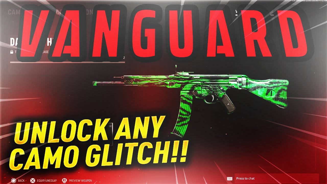 VANGUARD ATOMIC OR DARK AETHER CAMO GLITCH - UNLOCK ANY CAMO & RETICLE! CALL OF DUTY PS5 PS4 PC XBOX