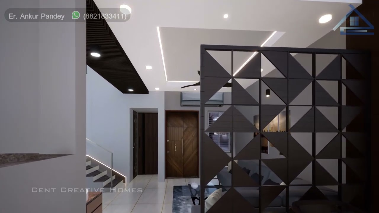 20 x 50 Modern Duplex House Complete Architecture & Interior Design | Cent Creative Homes