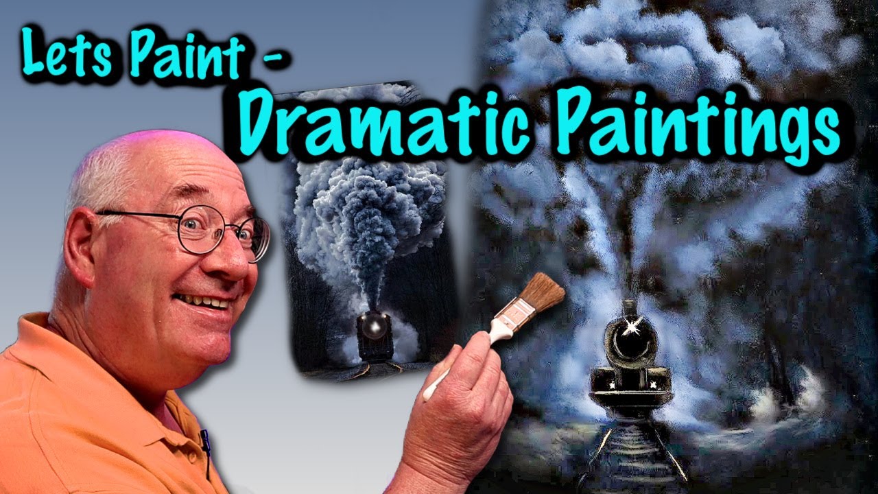 Create A Dramatic Oil Painting Of A Steam Engine - Perfect For Beginners!