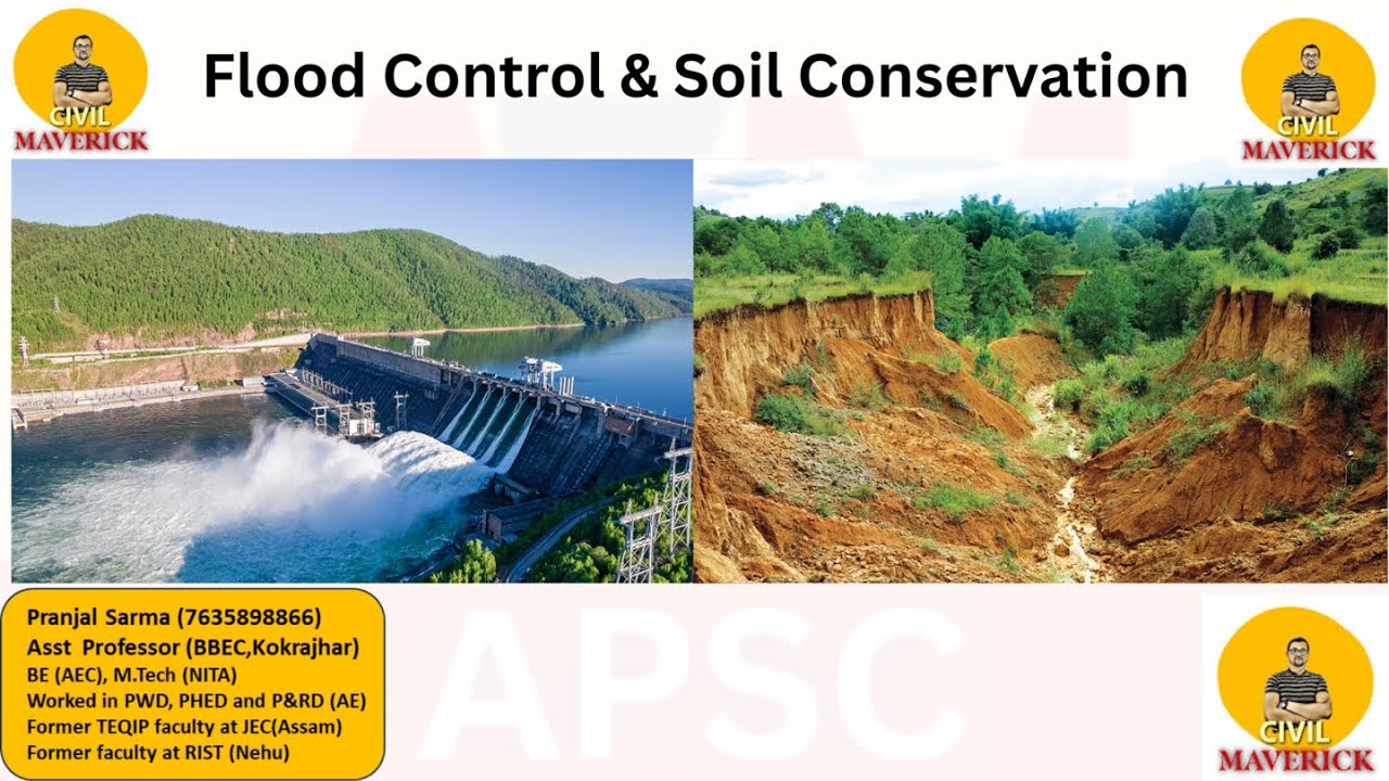 Flood control and soil conservation for APSC PWD exam