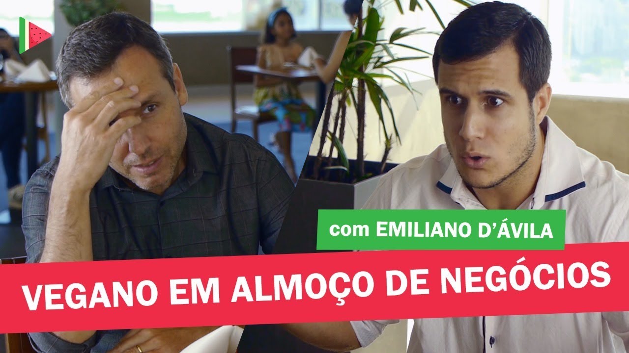 ALMOÇO DE NEGÓCIOS COM VEGANO - HUMOR