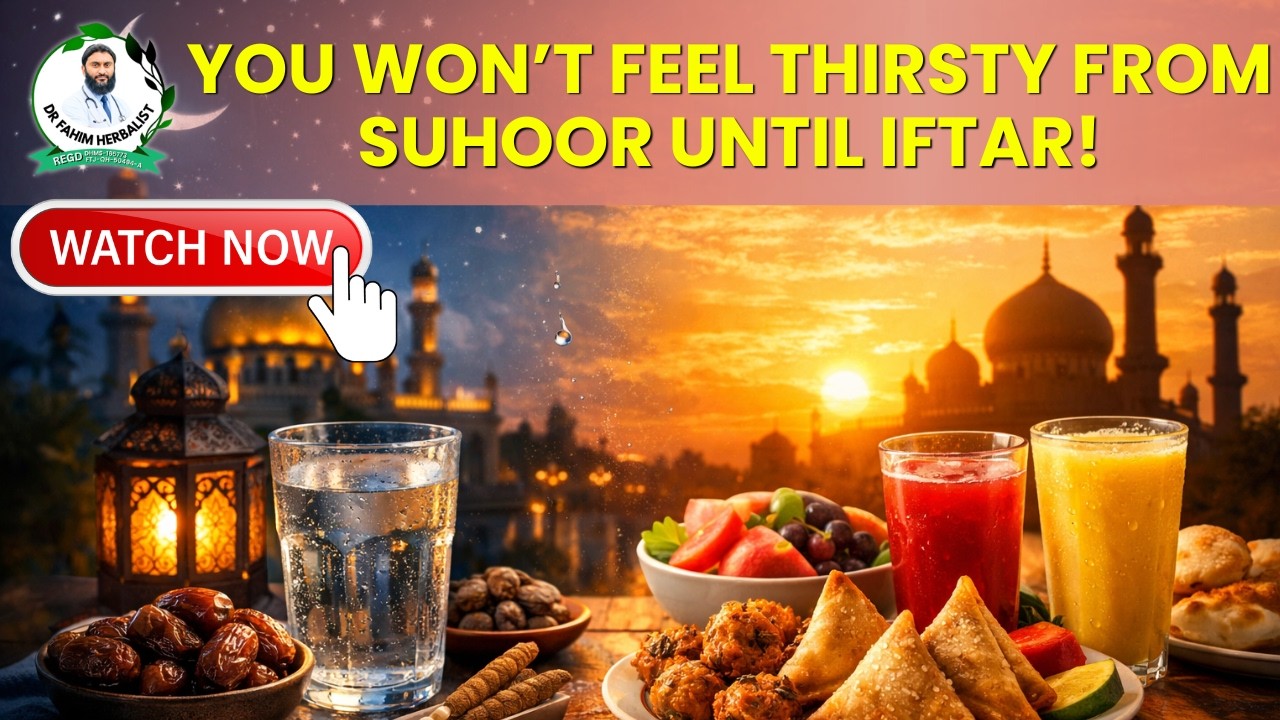 You Won&rsquo;t Feel Thirsty From Suhoor Until Iftar!