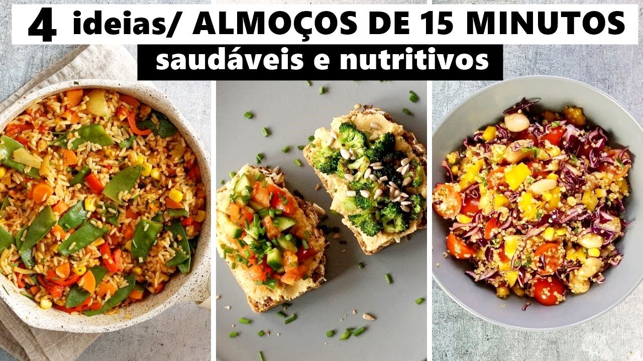 Jantares/almoços veganos fáceis , deliciosos e saudáveis