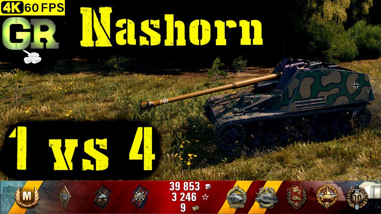 World of Tanks Nashorn Replay - 9 Kills 3.5K DMG(Patch 1.4.0)