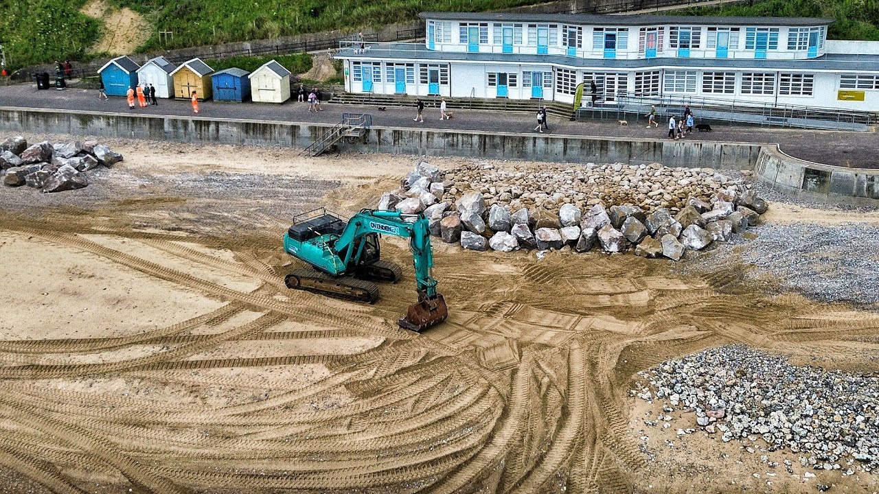 Cromer New Sea Defence Construction 2024
