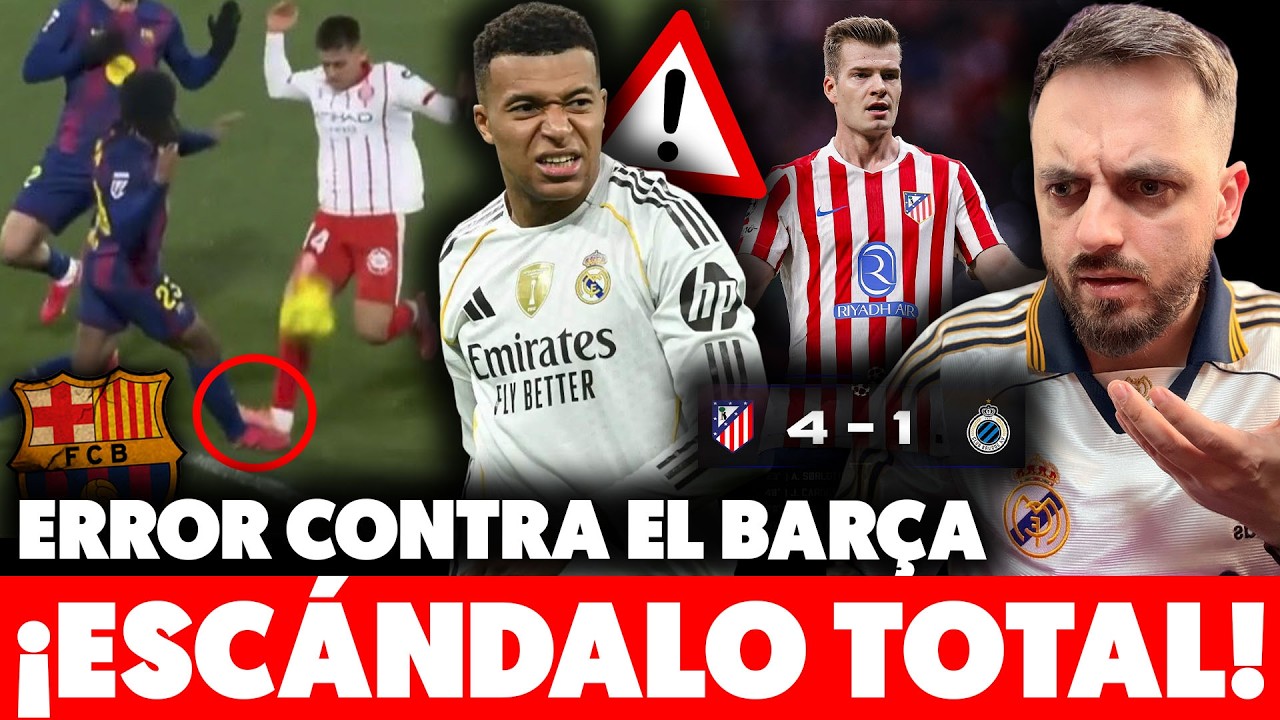 💥¡¡ESCÁNDALO TOTAL!! CTA ADMITE ERROR GRAVÍSIMO CONTRA EL BARÇA · ATLETI ARRASA con SORLOTH-LOOKMAN