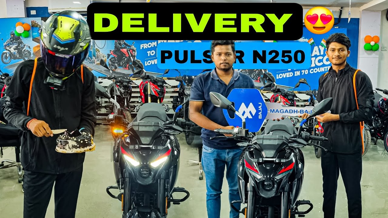 TAKING DELIVERY OF BAJAJ PULSAR N250😍 2024||New Beast Add In My Group🫰