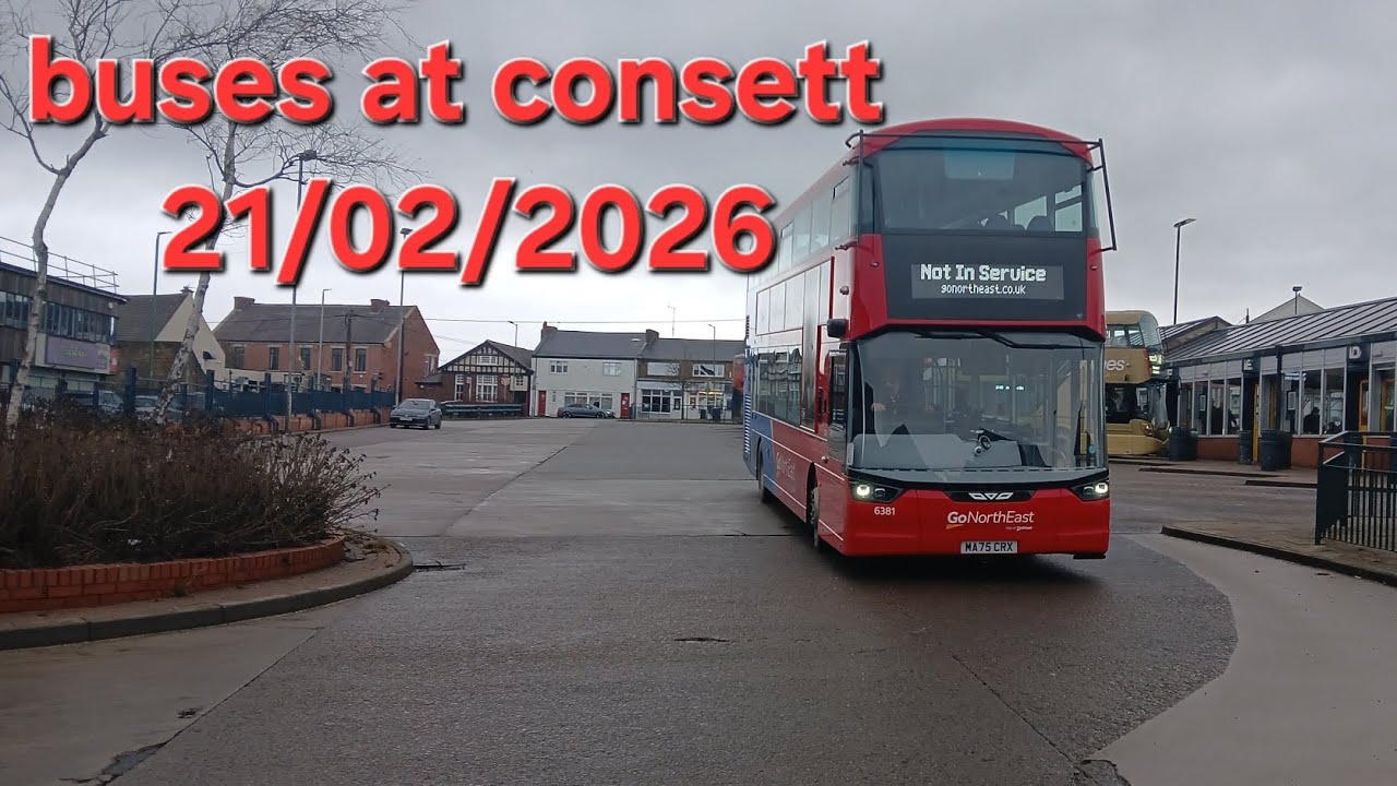 Buses at consett 21/02/2026