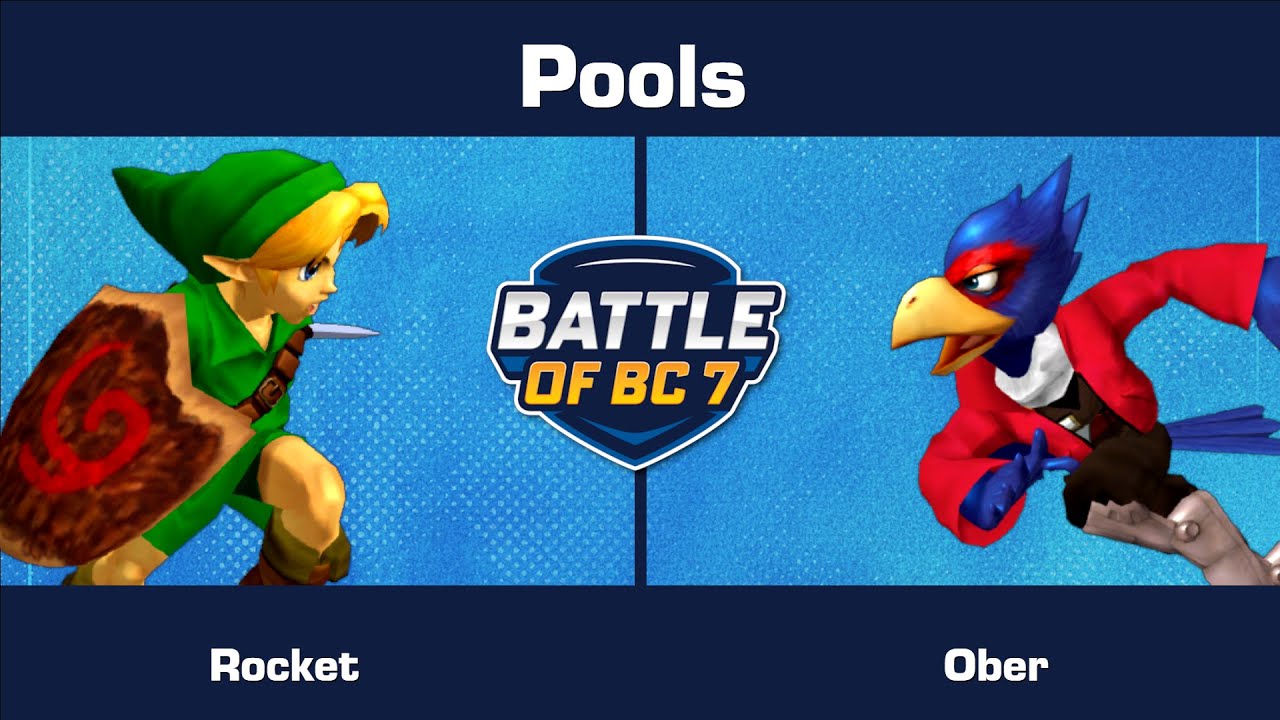 Rocket (Young Link) vs Ober (Falco) - Pools - Melee Singles | BoBC7
