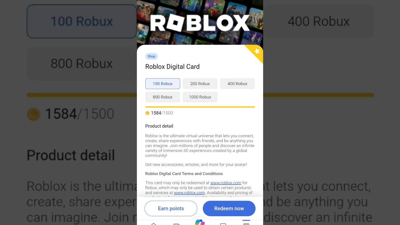 I redeem 100 ROBUX from Microsoft rewards #shorts #viral  #robux #roblox #microsoftrewards #redeem