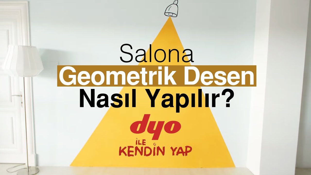 Geometrik Duvar Boyama ile Işık Oyunu Efekti | Mobilya Boyama - Kendin Yap Duvar Boyama Fikirleri