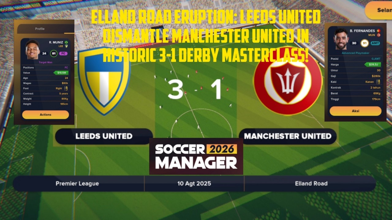 Elland Road Eruption: Leeds United Dismantle Manchester United in Historic 3-1 Derby Masterclass!