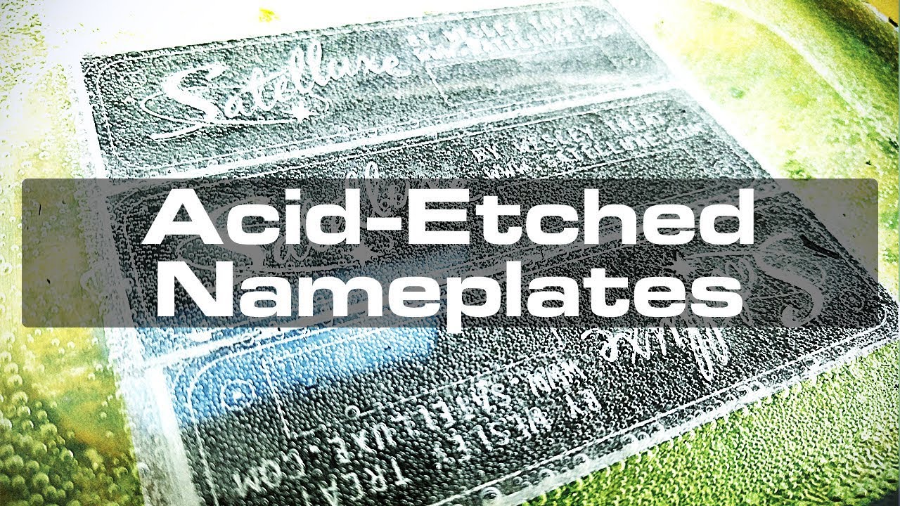 Acid Etching Aluminum for Custom Nameplates