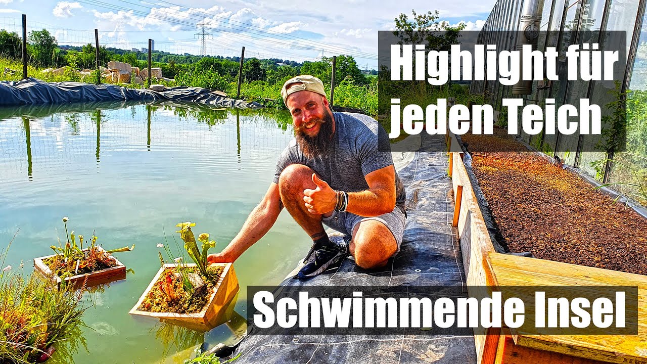 #45 Schwimmende Insel für den Teich selbst bauen und mit Karnivoren bepflanzen, so wird´s gemacht