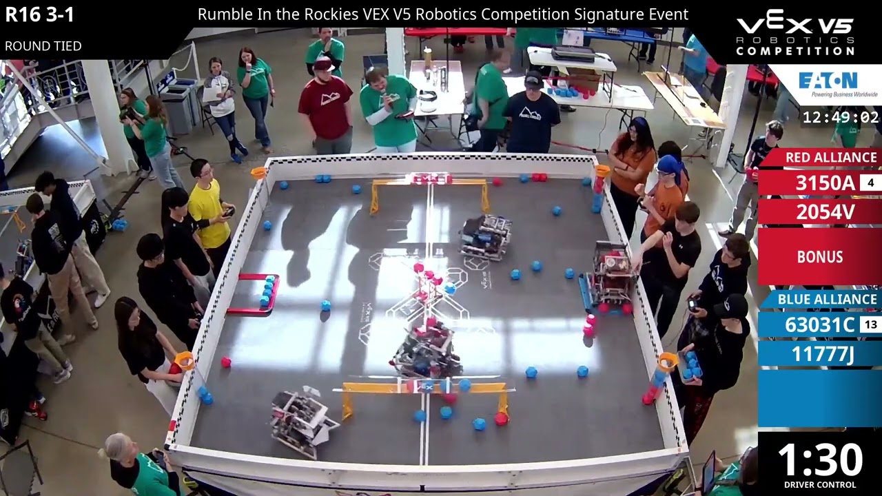 Rumble In the Rockies : Oquirrh - R16 #3-1 - 3150A & 2054V vs 63031C & 11777J - Auton + Driver