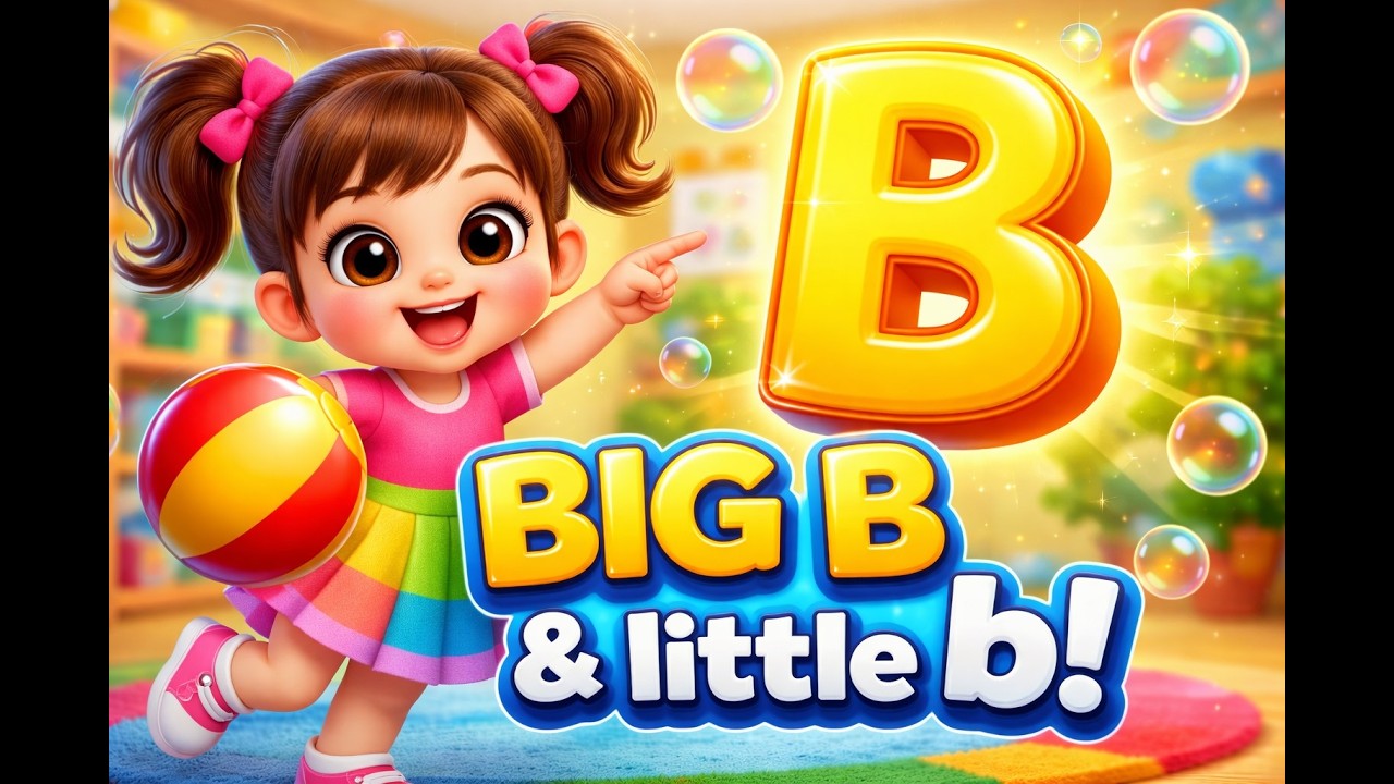Learn Letter B | Phonics Song for Kids | ABC Preschool 3D Animation