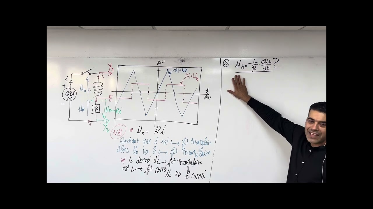 La réponse d’un Dipôle RL à une tension triangulaire #fyp#agadir_morocco #education #tawjihi#physics