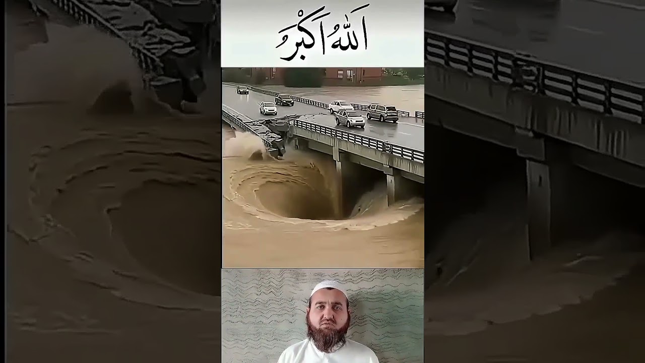 The Power of Water: Bridge Collapse Caught on Camera #flood #bridgecollapse #shorts