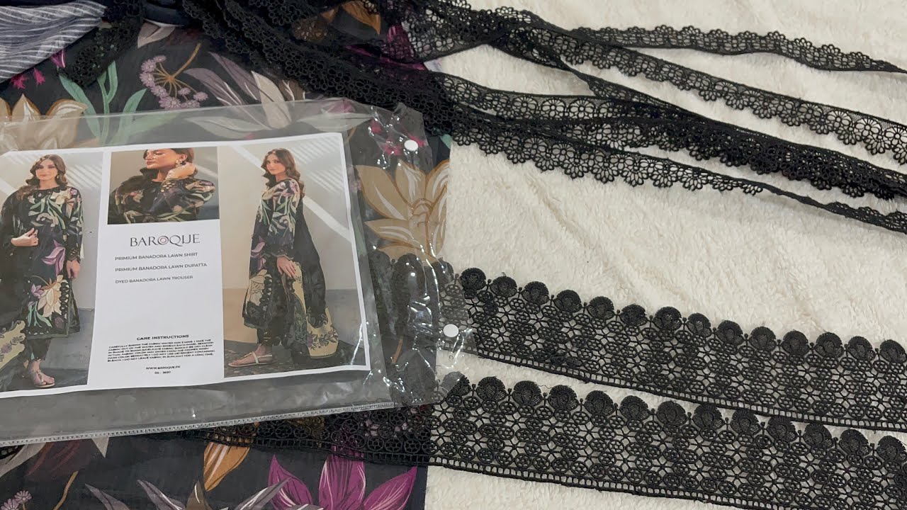 BAROQUE LAWN K PATCHES WALAY SUIT IN JUST 2700 | FREE DELIVERY | BAROQUE LUXURY LAWN COLLECTION 