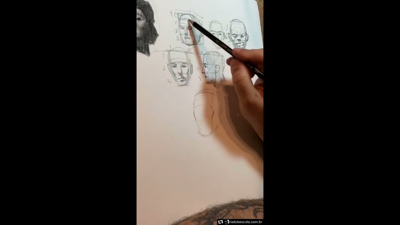 Construção do desenho com André Rodrigues