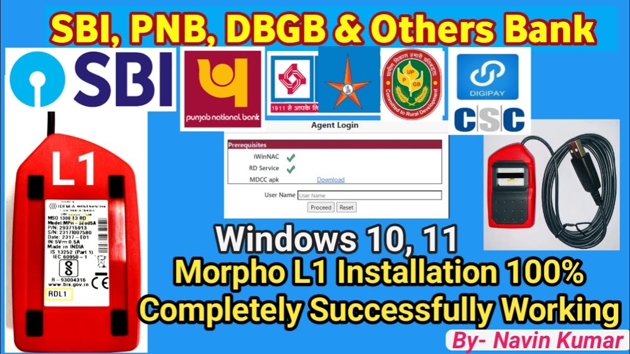 Morpho L1 RD Service Installation Windows 10,11  Morpho L1 RD Service Installation Kaise Kare