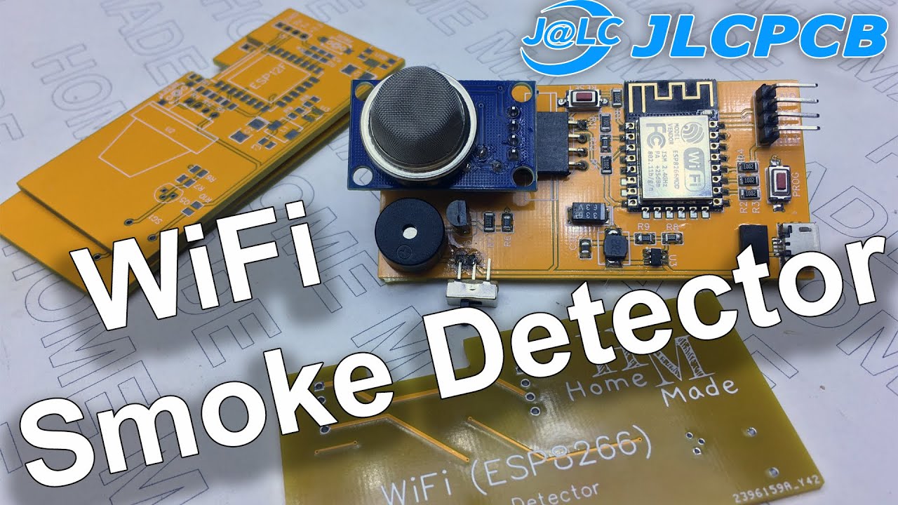 WiFi Детектор газа и дыма ESP8266. JLCPCB
