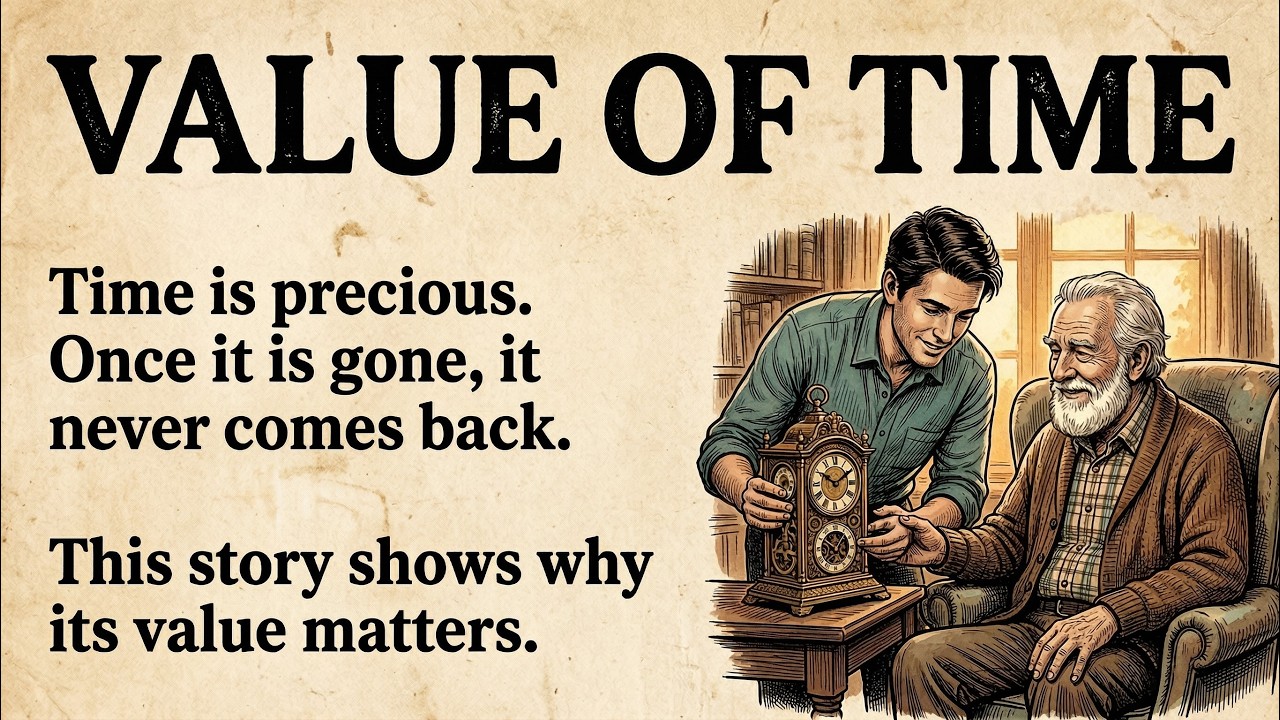 Value of Time || A Life Changing Motivational Story || Improve Your English Fluency ✅