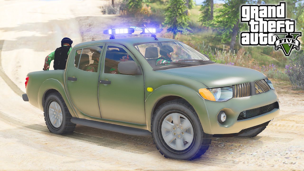 Patroli TNI vs KKB di Hutan! GTA 5 Mod Polisi Indonesia