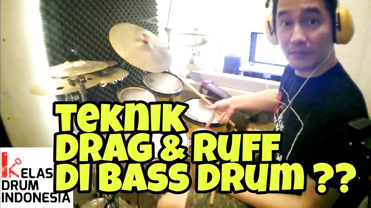 BELAJAR DRUM : DRAG & RUFF di BASS DRUM #drum #drummer #belajardrum #drummergereja #drumfill