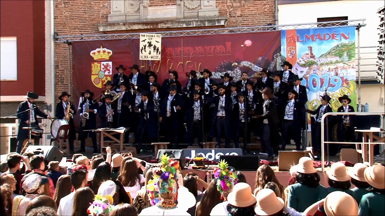 NO HABRÁ PAZ EN ALMA-WEST --ACTUACIÓN COMPLETA-- (LA MURGA DE HOMER CARNAVAL DE ALMADEN 2019)