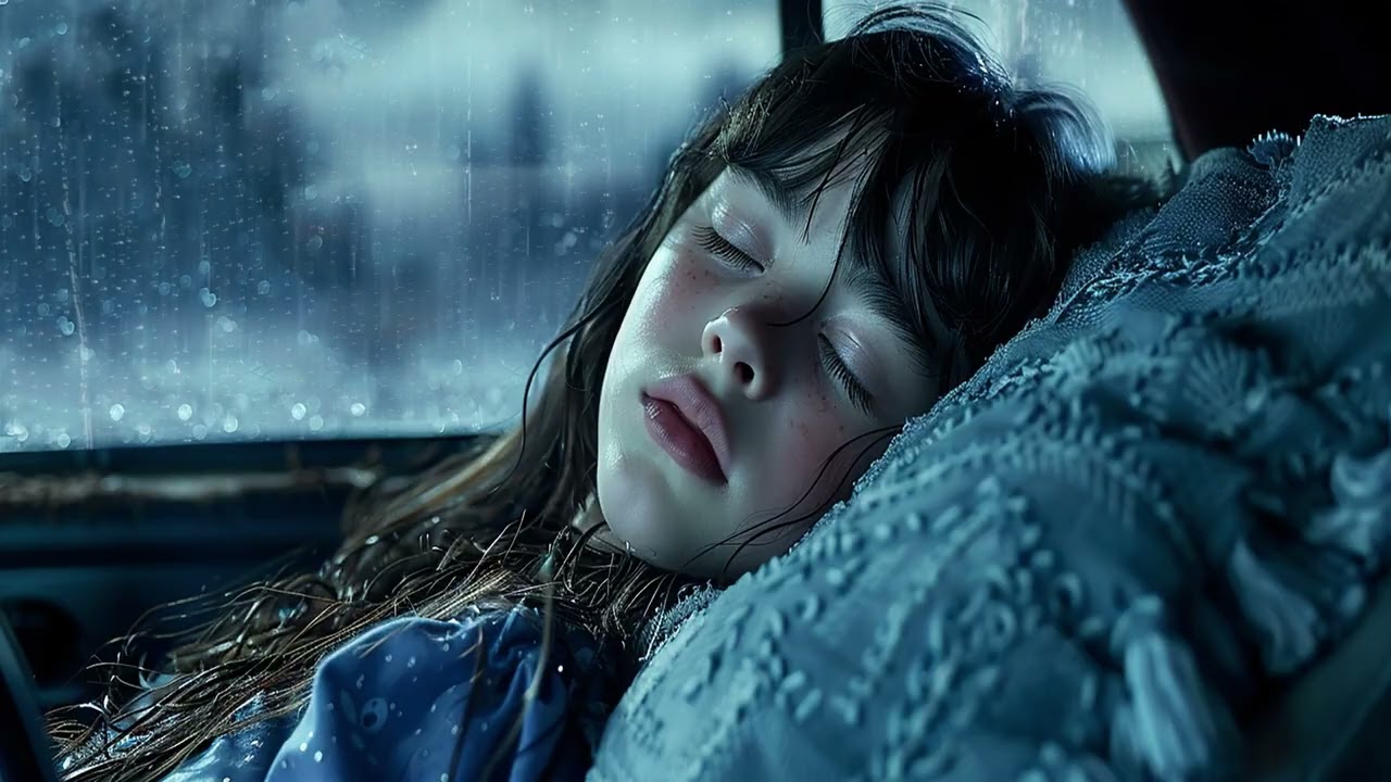 Quiet Rain Sounds Inside the Car | Dark Night Driving Ambience for Sleep and Relaxation