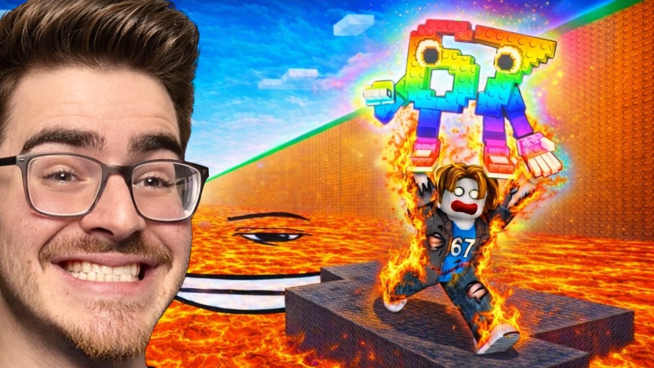 INSANE SURVIVE LAVA FOR BRAINROTS CHALLENGE (ROBLOX)