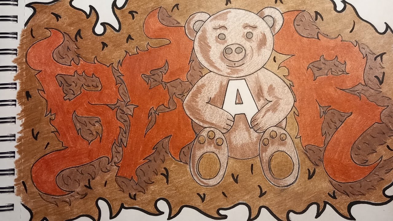 Graffiti na papír ✏️18  ,,BEAR