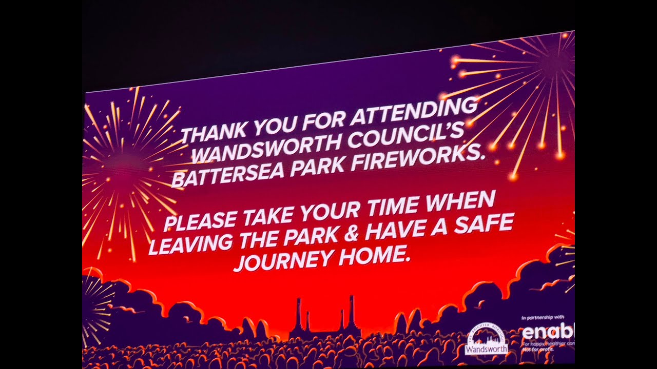Battersea park fireworks 2024 nov 3rd