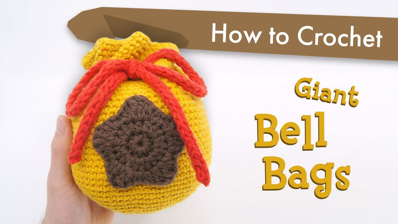 How to Crochet a Bell Bag from Animal Crossing || Beginner Crochet Pattern Tutorial