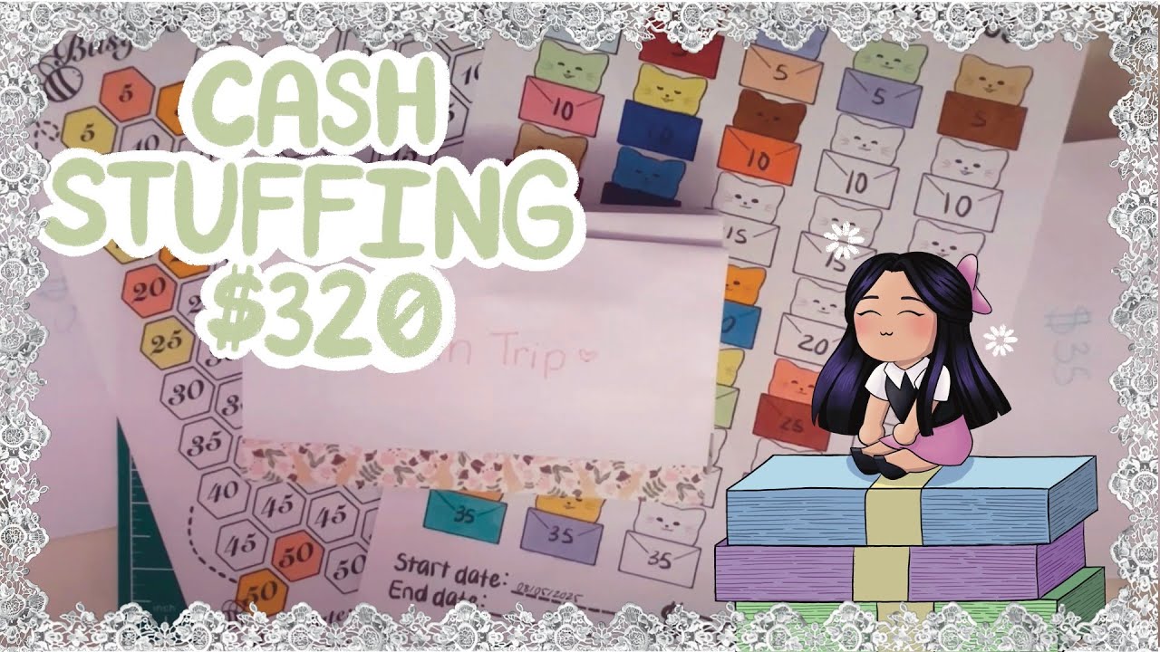 buffing up my sinking funds! | cash stuffing $320 | low budget income