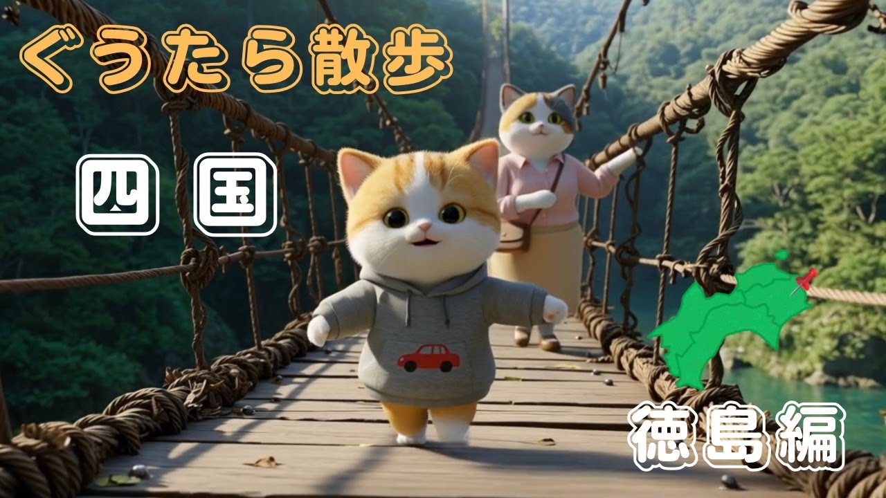 【ぐうたら散歩】〜四国・徳島編😸😸🐾