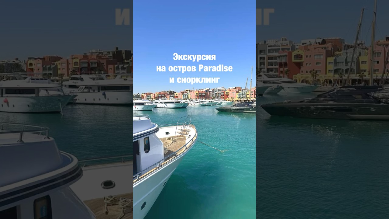 Египет. Экскурсия на остров Paradise и снорклинг #egypt #египет #travel #beachparadise #paradise