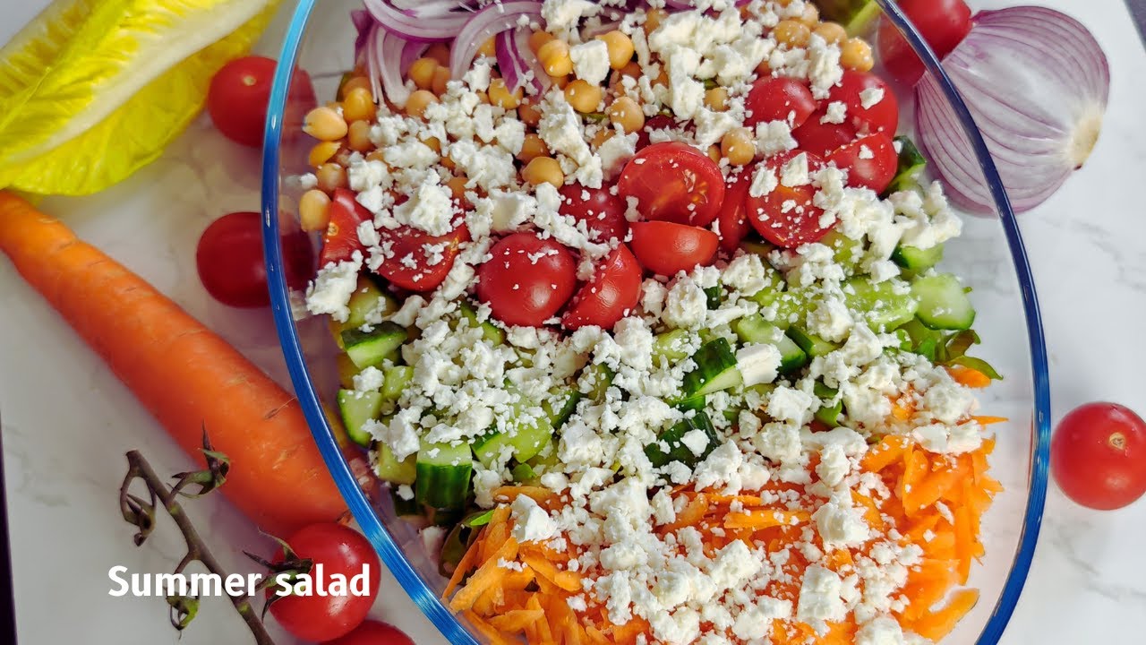 Easy and delicious summer salad #salad #summersalads #healthy