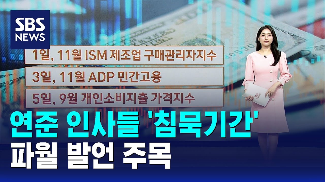 연준 인사들 '침묵기간'&hellip;파월 발언 주목 / SBS / 뉴욕증시