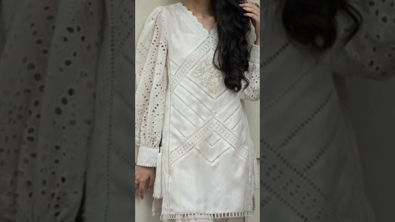 white dress design with less 