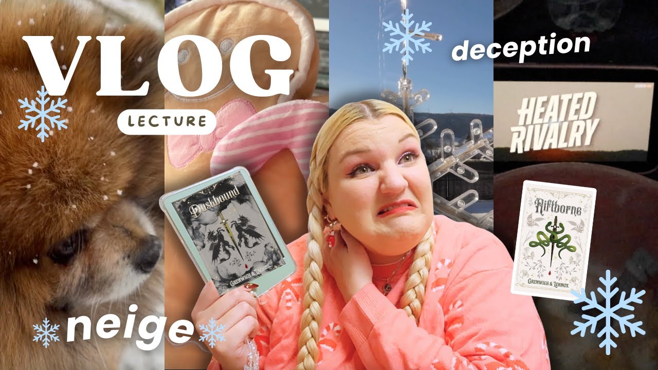 ❄️ VLOG LECTURE : HAUL ACTION, DÉCEPTION ET NEIIIGE ❄️