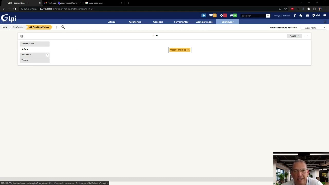 Abertura de Chamados por e-mail no GLPI