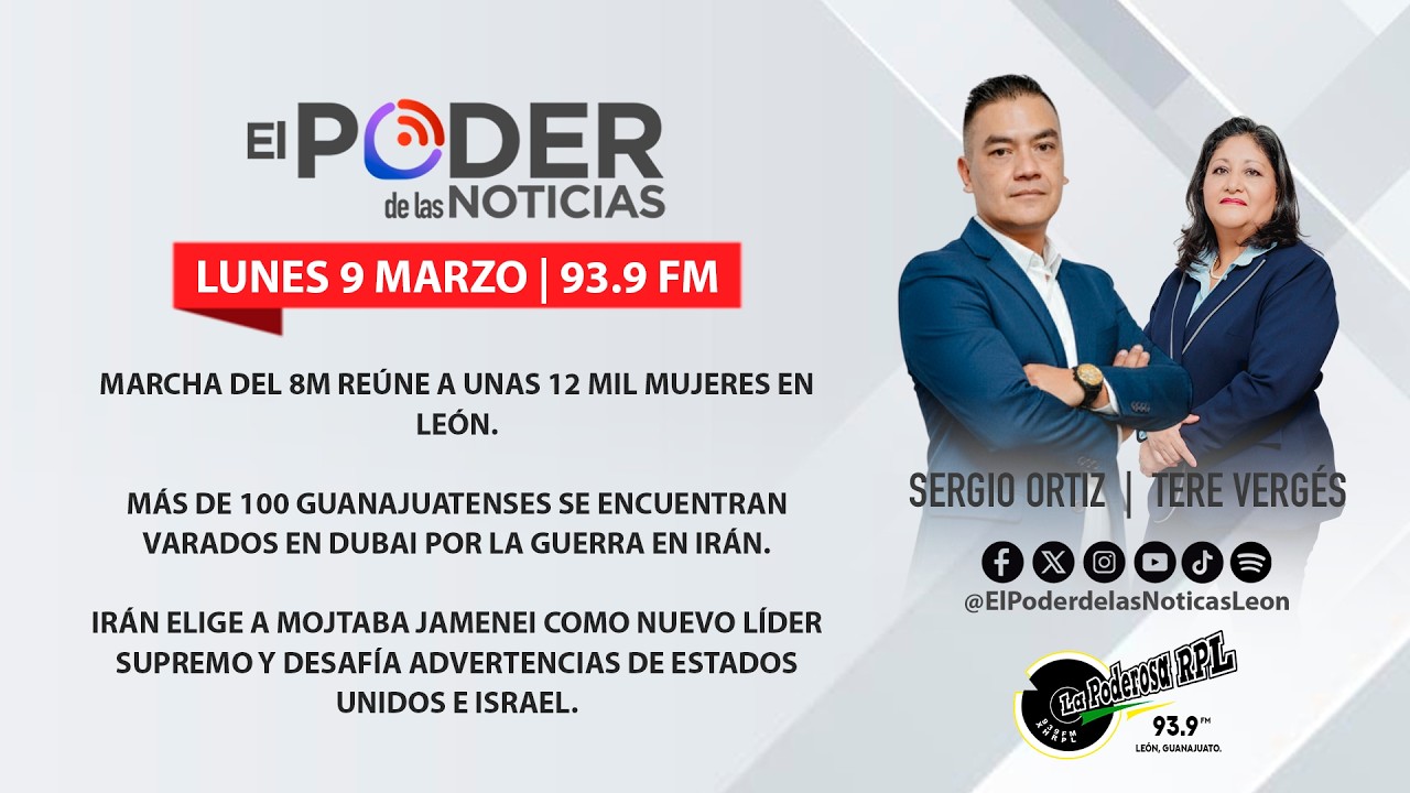 ⭕️ #EnVivo | El Poder de las Noticias | 📆 Lunes 9 Marzo 2026 | La Poderosa 93.9 FM
