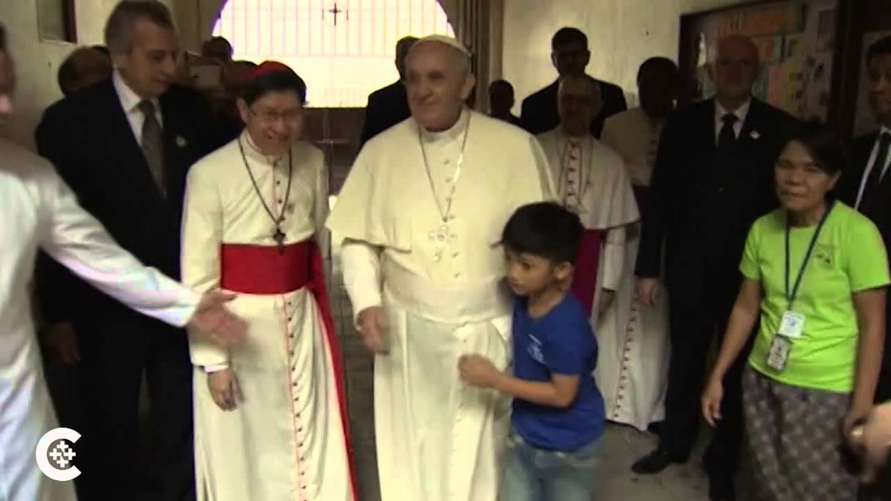Pope surprises former street kids