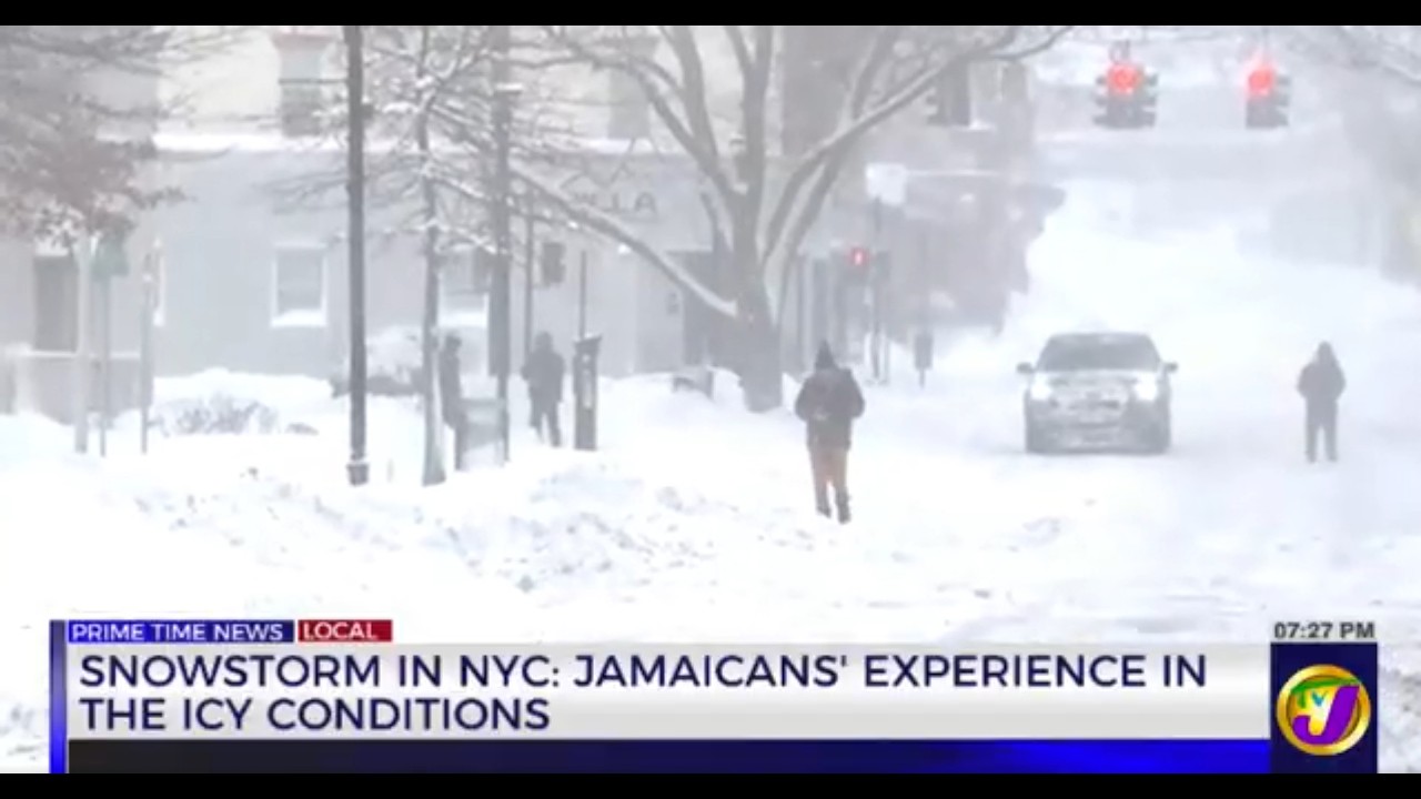 Snowstorm in NYC: Jamaicans' Experience in the Icy Conditions | TVJ News