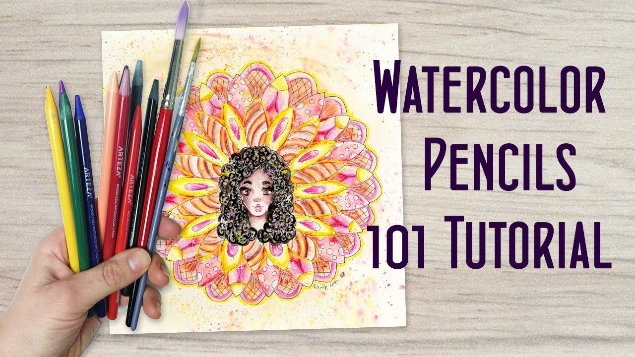 How to Color with Watercolor Pencils - Coloring Techniques 101 Tutorial