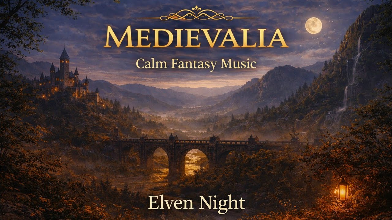Elven Grove at Night | 2 Hours of Calm Fantasy Ambient Music