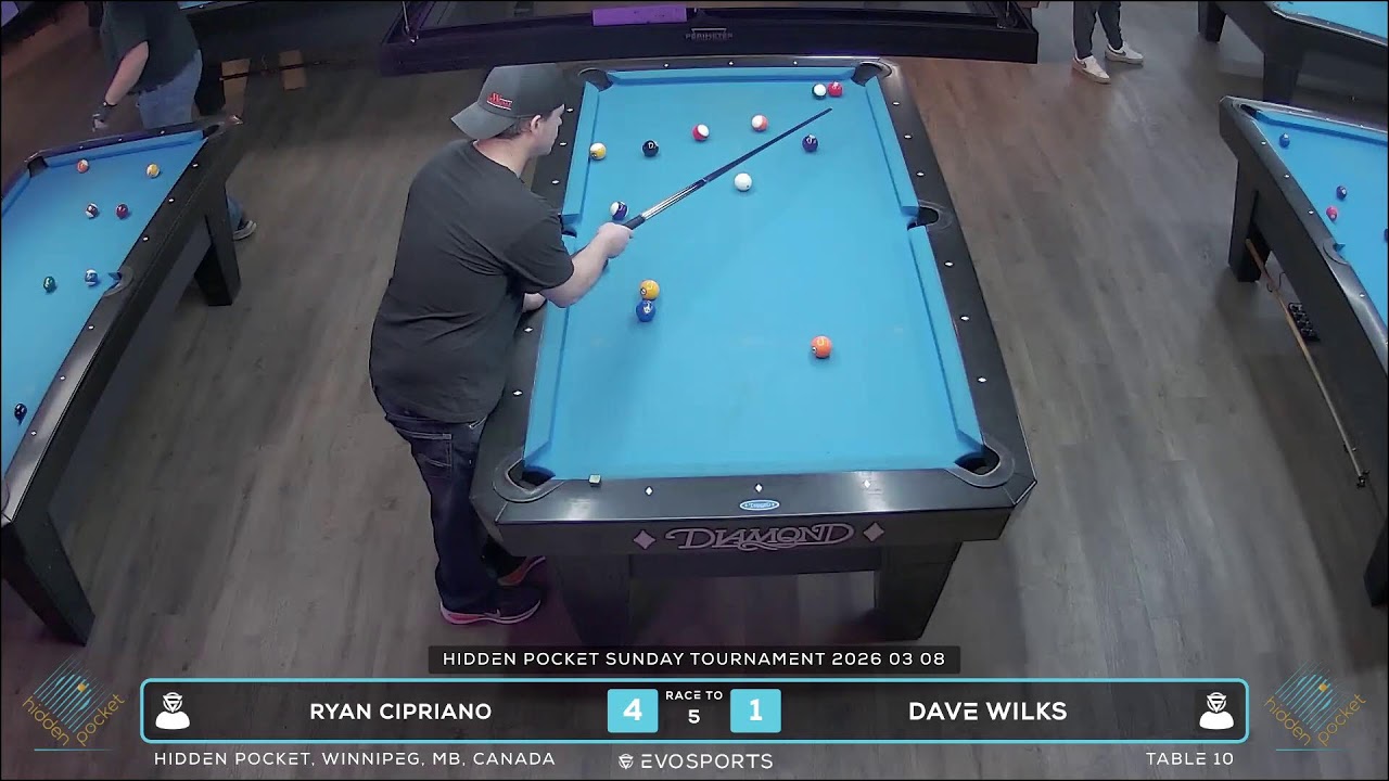 RYAN CIPRIANO vs DAVE WILKS - HIDDEN POCKET - TABLE 10 | EvoSports